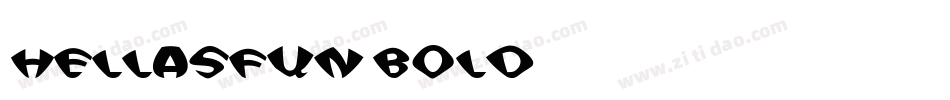 HellasFun Bold字体转换